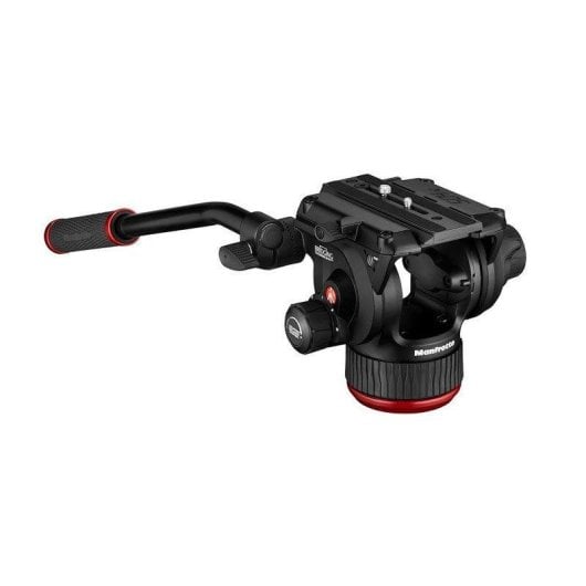Stativkopf Manfrotto 504X Fluid 12 kg Aluminium Easy Link Schnellwechselplatte