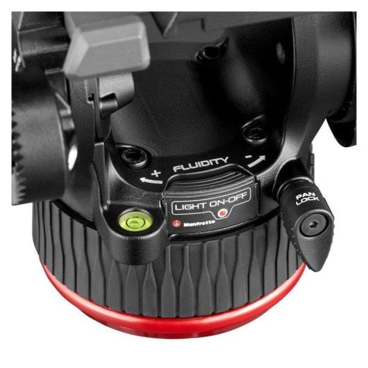 Stativkopf Manfrotto 504X Fluid 12 kg Aluminium Easy Link Schnellwechselplatte