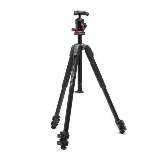 Treppiede Manfrotto MK190X3 alluminio con testa a sfera 496Arca, portata 10 kg