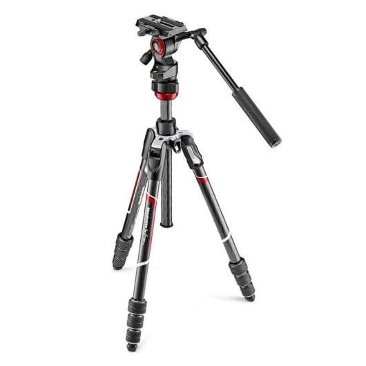 Stativ Manfrotto MVKBFRTC-LIVE Carbon Twist Lock Kugelkopf 150 cm