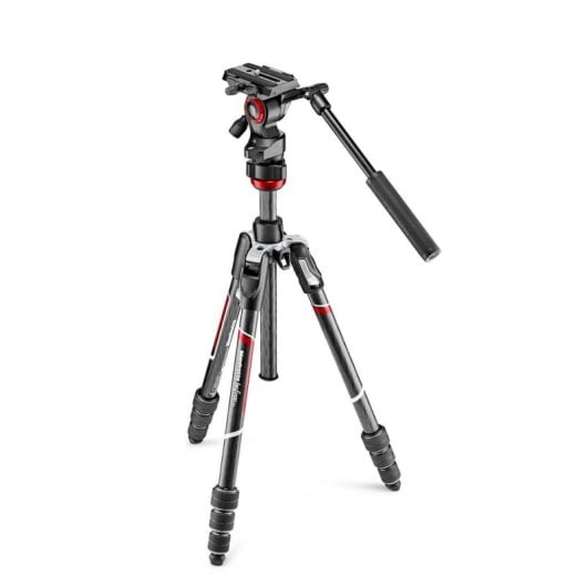 Stativ Manfrotto MVKBFRTC-LIVE Carbon Twist Lock Kugelkopf 150 cm