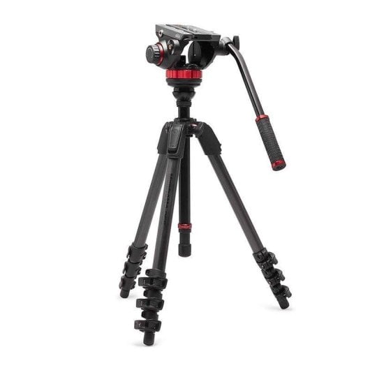 Trípode Manfrotto MVK502055CXPROV carbono con rótula fluida 502, base 75 mm