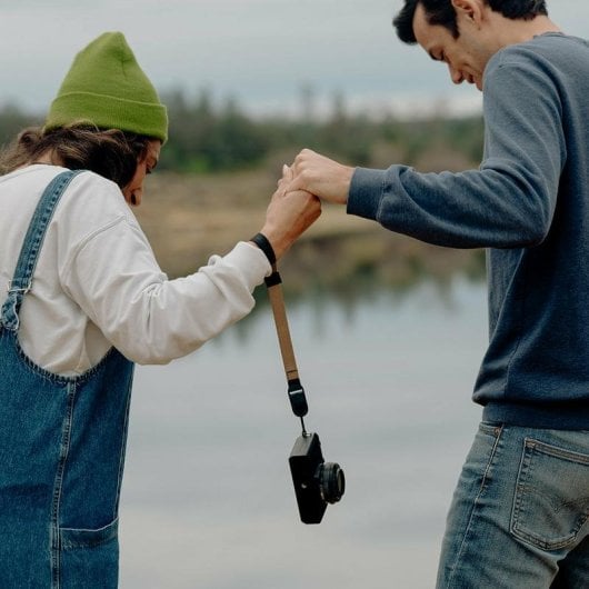 Correia Peak Design Cuff CF-CY-3 para Câmara Ação Couro Nylon Coyote 19 mm 90 kg