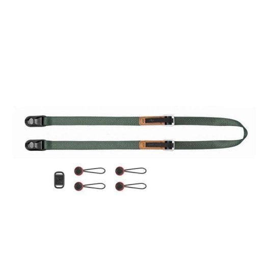 Correia Peak Design Leash Sage ajustável couro nylon para câmaras até 90kg