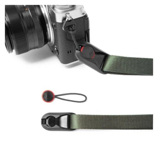 Correia Peak Design Leash Sage ajustável couro nylon para câmaras até 90kg