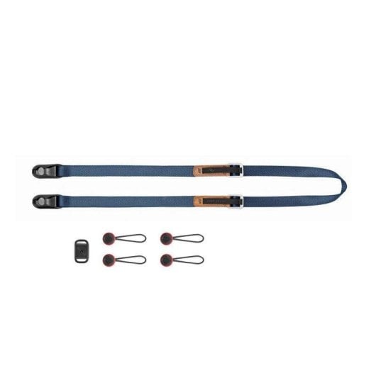 Correia Peak Design Leash Midnight Ajustável Couro Nylon Azul 83-145 cm