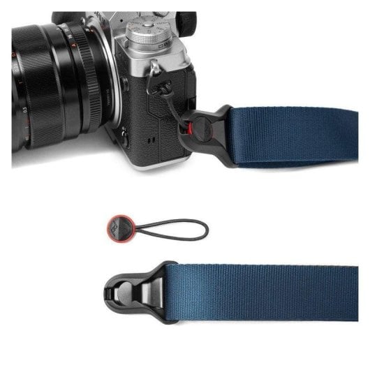 Courroie Peak Design Slide Lite Midnight SLL-MN-3 cuir nylon réglable bleu