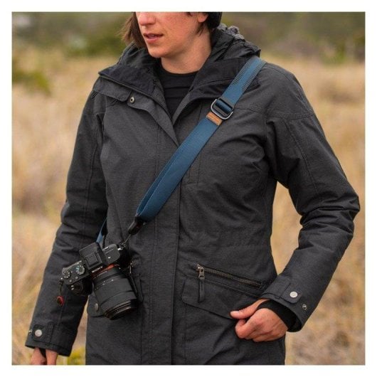 Courroie Peak Design Slide Lite Midnight SLL-MN-3 cuir nylon réglable bleu