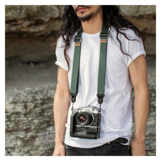 Correia Peak Design Slide Lite Sage Câmara Digital Ajuste Rápido Verde