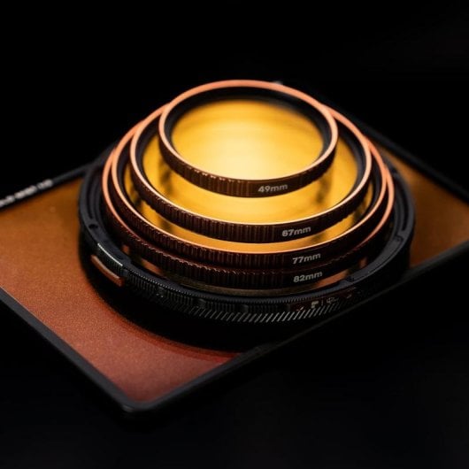 Filtro de lente PolarPro CineGold 67mm difusión cálida antiarañazos