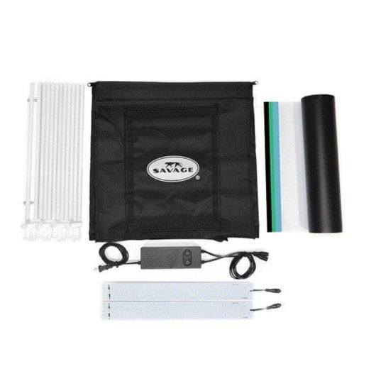 Lightbox fotografica Savage PC15 LED 40x40x40cm controllo luminosità