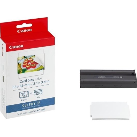 Etichetta Stampante Canon 7741A001 SD1100 54 x 86 mm 18 fogli
