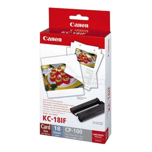 Etiqueta Canon 7741A001 SD1100 54 x 86 mm 18 folhas
