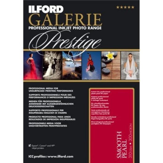 Papel Fotográfico Ilford Prestige Smooth Pearl 310g 10x15cm 100 folhas