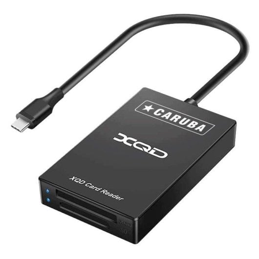 Lector de tarjetas Caruba SD XQD USB-C LED compatible Windows Mac