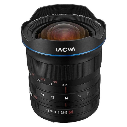 Obiettivo Laowa 10-18mm f/4.5-5.6 Zoom Ultra Grandangolare Montura Nikon Z Alluminio