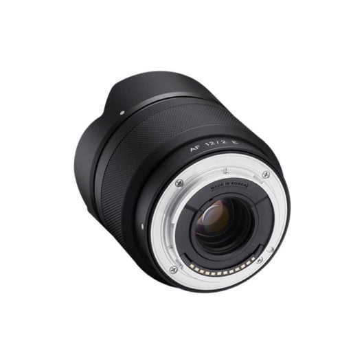 Obiettivo Samyang AF 12mm F2 E Grandangolare Montatura Sony E Paraluce Incluso