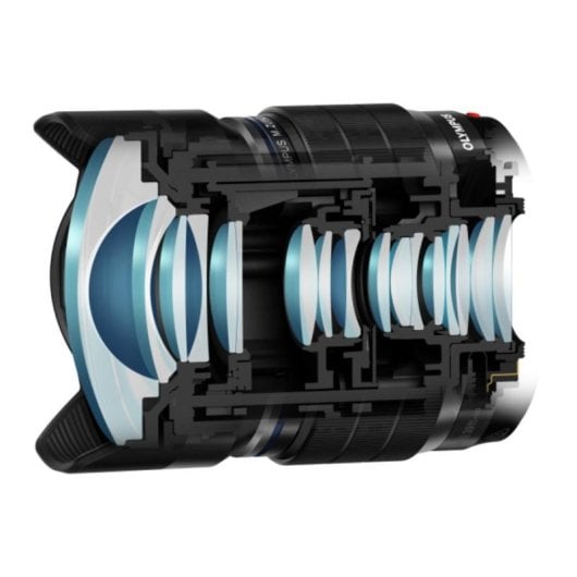 Objectif Olympus M.Zuiko ED 8 mm F1.8 Fisheye PRO Monture Micro Four Thirds