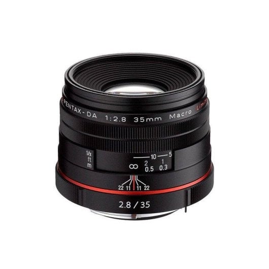 Objectif Pentax HD-DA 35mm F2.8 Macro Limited Monture KAF Parasol Noir