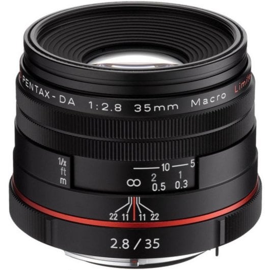 Objectif Pentax HD-DA 35mm F2.8 Macro Limited Monture KAF Parasol Noir