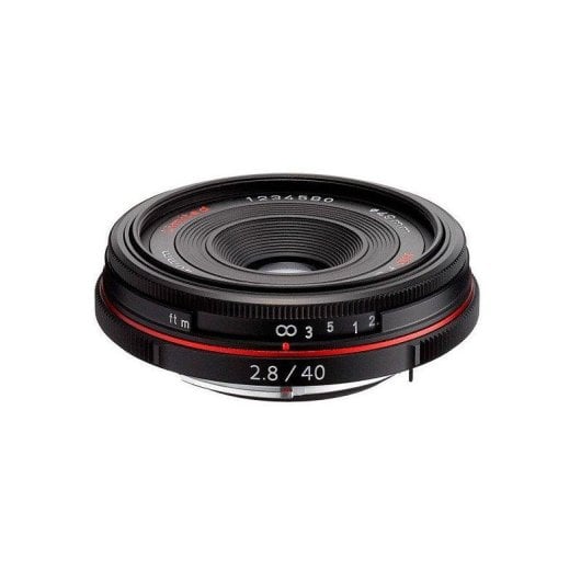 Objectif Pentax HD DA 40mm F2.8 Limited Monture KAF Parasol Noir