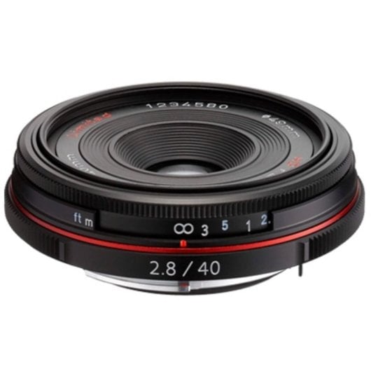 Objectif Pentax HD DA 40mm F2.8 Limited Monture KAF Parasol Noir