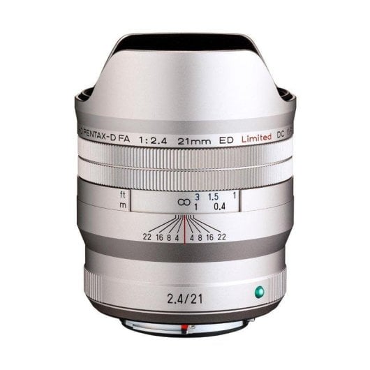 Objetif Pentax HD D FA 21mm F2.4 Limited DC WR Monture KAF4 Argent