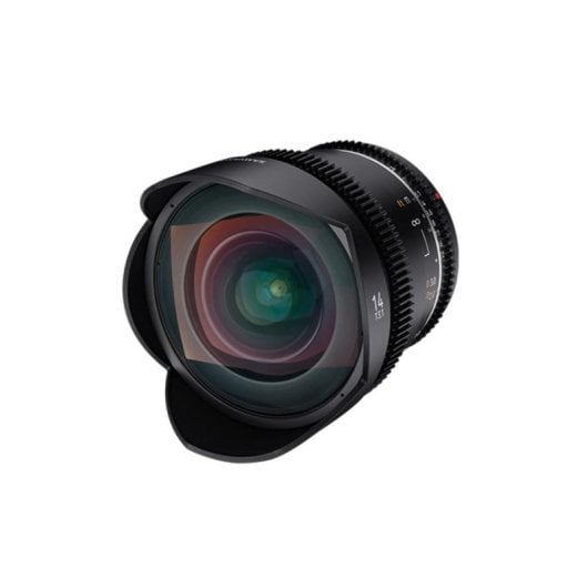 Obiettivo Samyang VDSLR 14mm T3.1 MK2 Montatura Canon EF Paraluce Rimovibile