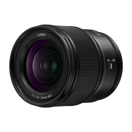 Obiettivo Panasonic Lumix S S-S18 18 mm f/1.8 Autofocus Attacco L Paraluce Nero