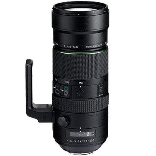 Obiettivo Pentax HD D FA 150-450mm F4.5-5.6 DC AW Montura KAF3 Paraluce Nero