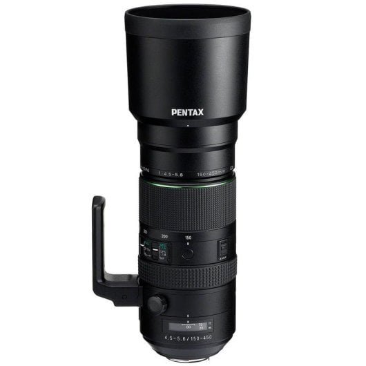 Obiettivo Pentax HD D FA 150-450mm F4.5-5.6 DC AW Montura KAF3 Paraluce Nero