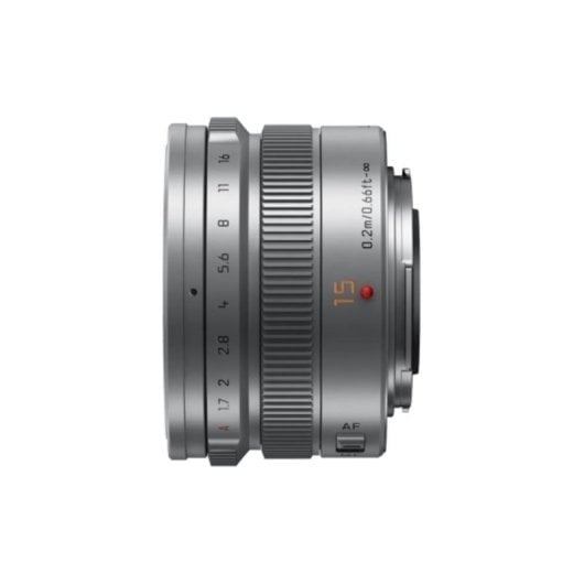 Objetivo Panasonic Leica DG Summilux 15 mm f/1.7 Montura Leica DG Parasol Prateado