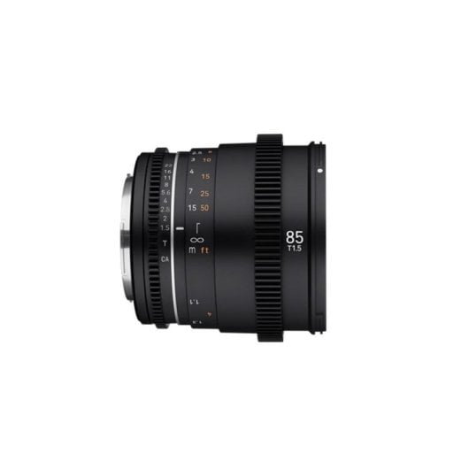 Objektiv Samyang VDSLR 85mm T1.5 MK2 RF Mount Schwarzes Cine 9 Lamellen Canon RF