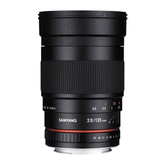 Obiettivo Samyang 135mm F2.0 ED UMC Montatura Nikon-AE Paraluce Incluso