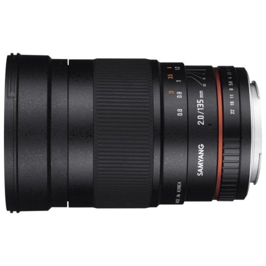 Obiettivo Samyang 135mm F2.0 ED UMC Montatura Nikon-AE Paraluce Incluso