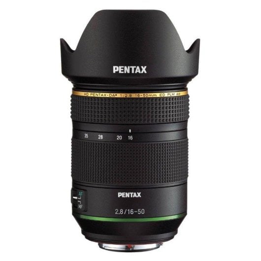 Obiettivo Pentax HD DA 16-50 mm F2.8 ED PLM AW Zoom APS-C Montatura KAF4 Paraluce