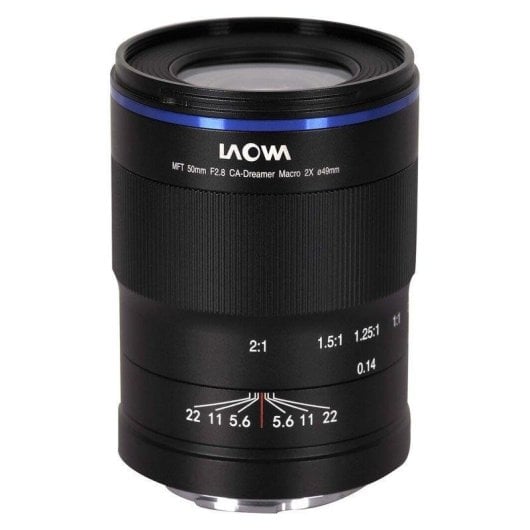 Objektiv Laowa VE5028MFT 50 mm f/2.8 Makro 2x Micro Four Thirds Parasol Schwarz