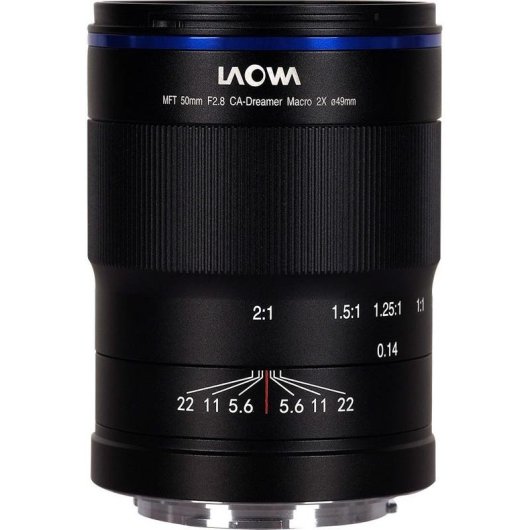 Objektiv Laowa VE5028MFT 50 mm f/2.8 Makro 2x Micro Four Thirds Parasol Schwarz