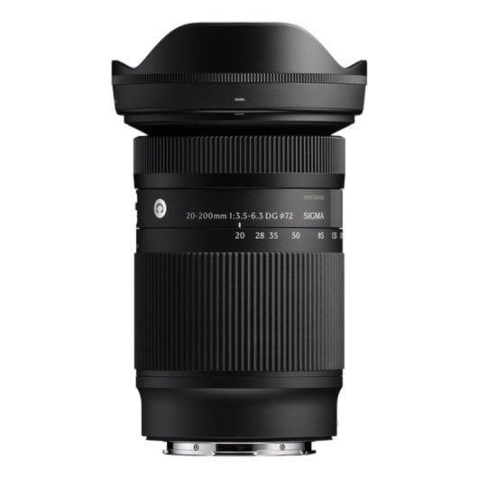Obiettivo Sigma 20-200mm F3.5-6.3 DG Contemporary Zoom 10x Montura L Paraluce Petalo