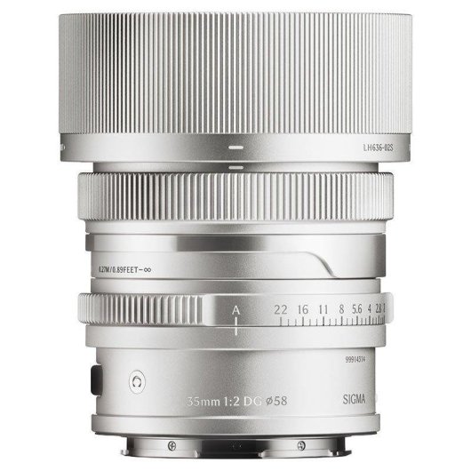 Objectif Sigma 35mm F2 DG Contemporary Monture L Parasol Argent