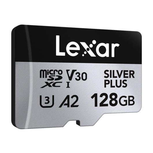 Scheda MicroSD Lexar Professional Silver Plus 128GB Pack 2 UHS-I V30 A2