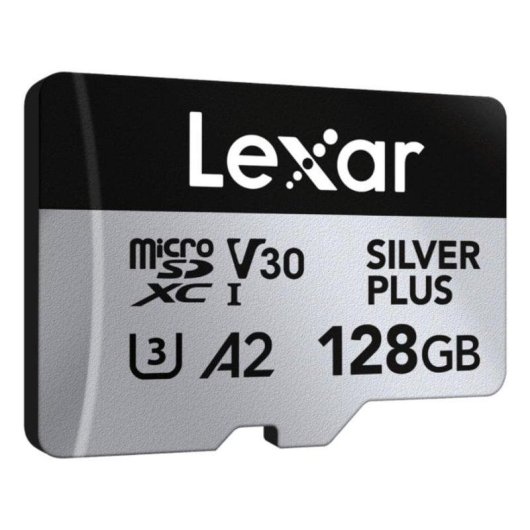 Scheda MicroSD Lexar Professional Silver Plus 128GB Pack 2 UHS-I V30 A2