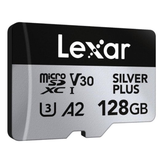 Tarjeta MicroSD Lexar Professional Silver Plus 128GB Pack 2 UHS-I R205/W150 V30 A2