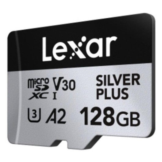 Tarjeta MicroSD Lexar Professional Silver Plus 128GB Pack 2 UHS-I R205/W150 V30 A2