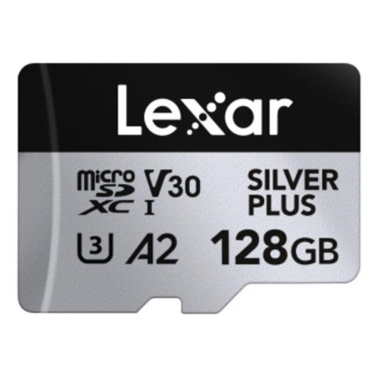 Scheda MicroSD Lexar Professional Silver Plus 128GB Pack 2 UHS-I V30 A2