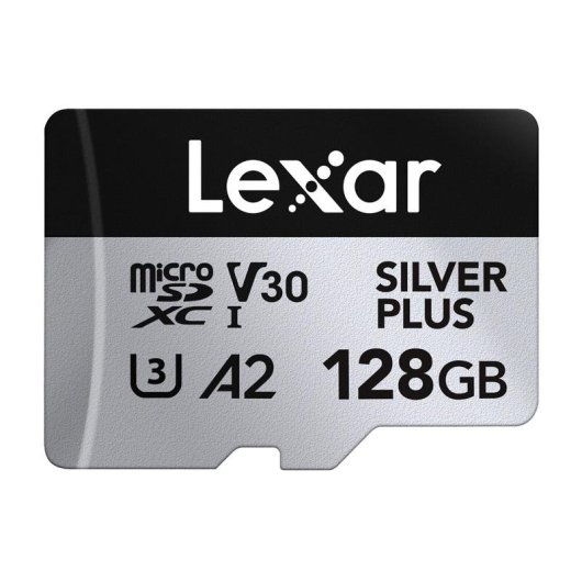 Scheda MicroSD Lexar Professional Silver Plus 128GB Pack 2 UHS-I V30 A2