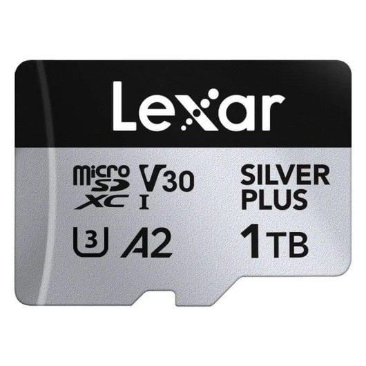 Carte MicroSD Lexar Professional SILVER PLUS 1To UHS-I 205Mo/s 150Mo/s V30 A2