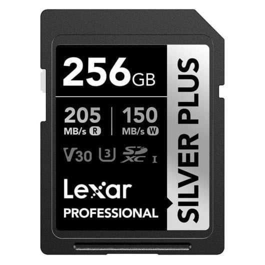 Scheda SD Lexar Professional SILVER PLUS 256GB SDXC UHS-I V60 205MB/s 150MB/s