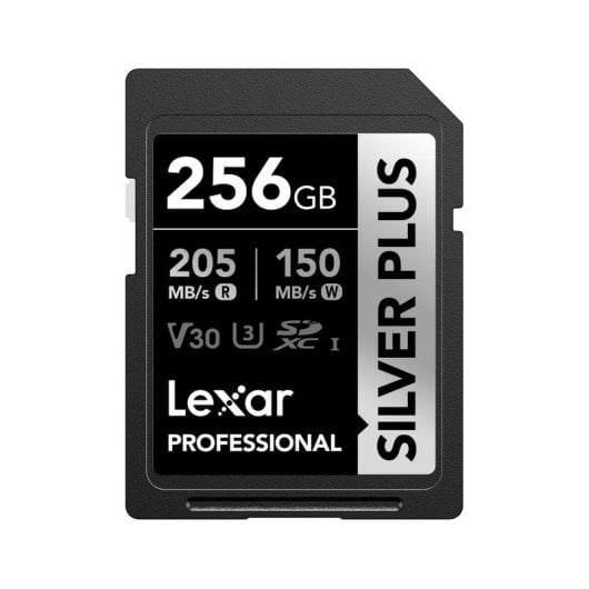 Scheda SD Lexar Professional SILVER PLUS 256GB SDXC UHS-I V60 205MB/s 150MB/s