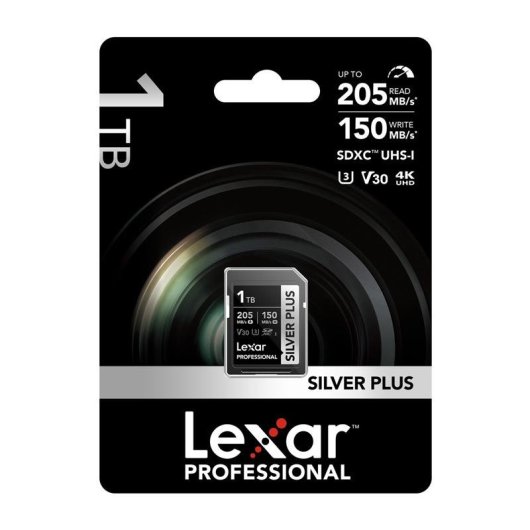 Speicherkarte Lexar Silver Plus 1TB SDXC UHS-I 205MB/s V30 robust